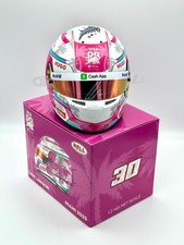 F1 Racing Bulls Liam Lawson Signed 2025 Miami 1:2 Mini Helmet with T/O 🇦🇺