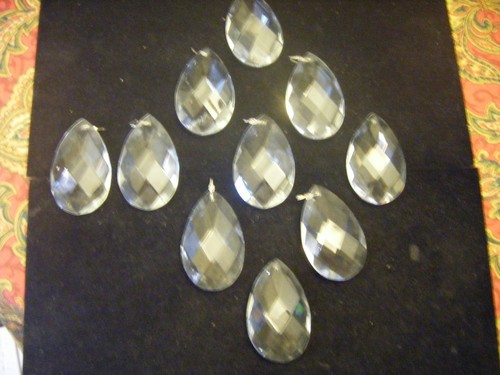 Vintage large crystal tear - vintage,