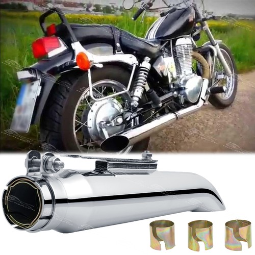 Chrome motorcycle exhaust - chrome,