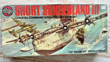 VINTAGE AIRFIX SHORT SUNDERLAND 3  1:72 MODEL KIT ROY CROSS BOX