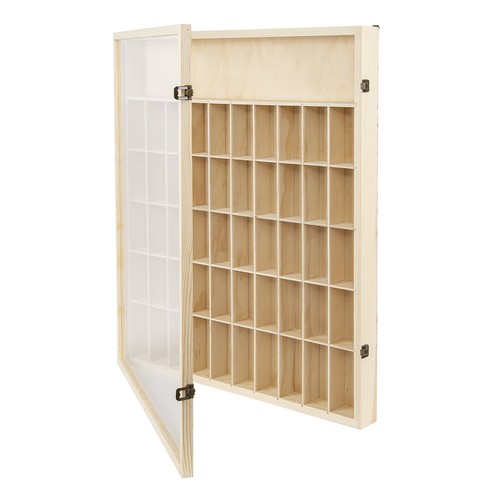 Grids wooden display case - grids,