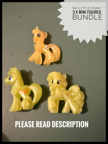 Little pony mini figures - 3x,