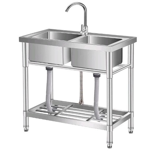 Double bowl stainless steel - double,