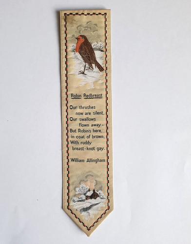 Cash silk woven bookmark - silk,