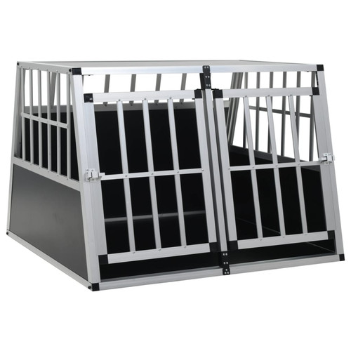 Dog cage silver aluminium - silver, &