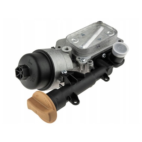 Radiator with engine oil