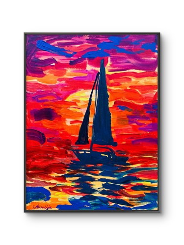 Modern original signed 12x16 - original,