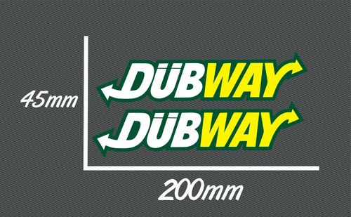 Dubway car stickers decal - 2,
