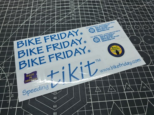 Bike friday tikit decal - tikit,