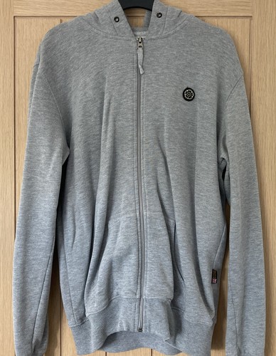 Grey hoody zipped small - hoody,