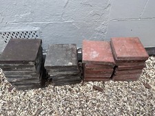Victorian Edwardian Red Black 6 Inch Quarry Tiles