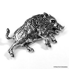Raging Wild Boar Pig Silver