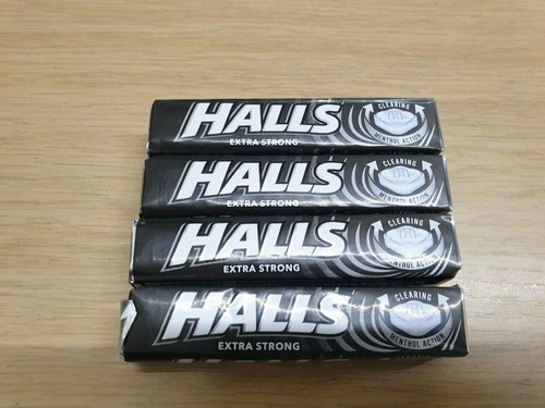 Halls menthol extra strong - strong, 4