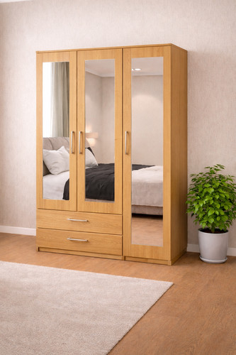 Ready assembled door mirror - assembled,