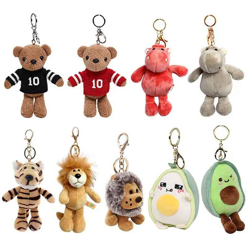 Cute plush animal - plush, keychain