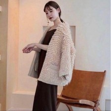 Acka. Loop Knit Cardigan Beige