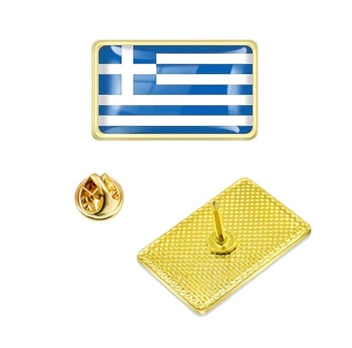 Greece flag lapel pin - flag, badge