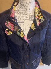 JOULES MOREDALE- Padded Quilted Jacket Coat Navy Lightweight Size 16 VGC