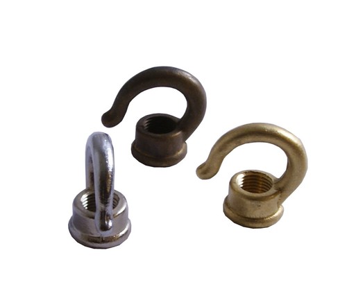 Brass open hook - open, small