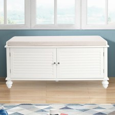 2-Door Storage Ottoman Stool