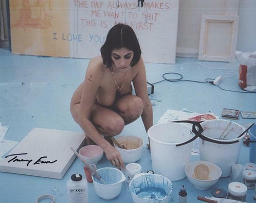 Tracey emin signed photograph - signed,