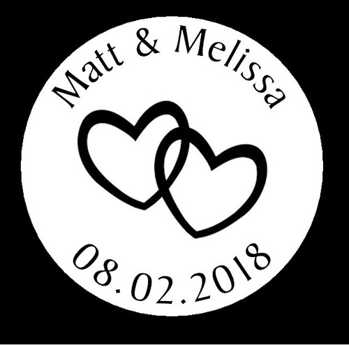 Personalised wedding heart - personalised,