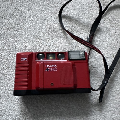 Halina af810 red 35mm - halina,