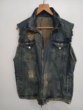 Vintage 80's Denim  Waist Coat
