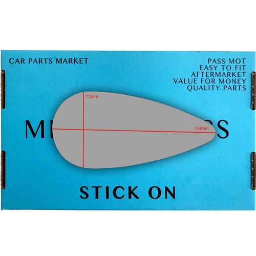 Convex wing mirror glass - , for