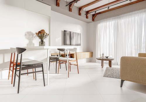 Super white matt tiles 60x60 - matt,