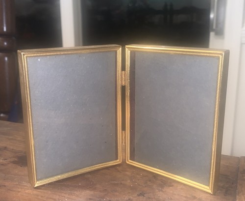 Vtg mcm brass double hinge - vtg,