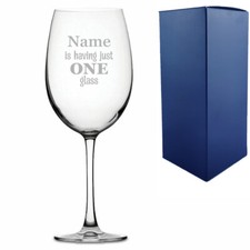 Engraved Giant Wine Glass with
