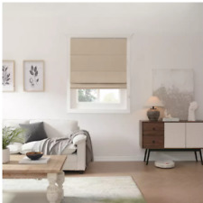 Save 50% - Little Black Book Plain Blackout Roman Blind - Natural -60cm  x 140cm