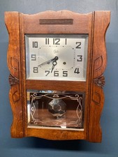 ODO French Wall clock Vintage / Antique Good Working Order