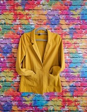 H&M Women's Mustard Yellow Blazer Size 8
