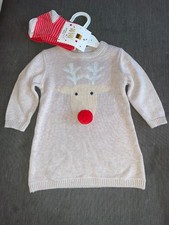 M&S Christmas Dress & Tights 2