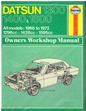 DATSUN 510 SERIES 1300 1400 1600 SALOON ESTATE '68-72 REPAIR MANUAL *NEW H.BACK*