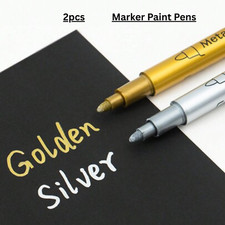 Pilot Metallic Super Gold & Silver Extra Fine Permanent Marker Paint Pens