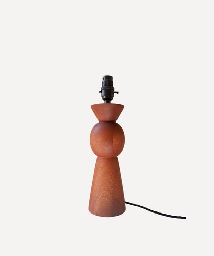 Turned sapele dark wood - dark,