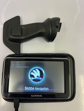 ✅Used Garmin Skoda Citigo SAT Nav & Cradle Also fits VW UP & Seat Ibiza Mii