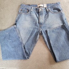 LEVI'S 529 Low Rise Mens Jeans Size W36 L30 Blue Loose Straight Stone Wash