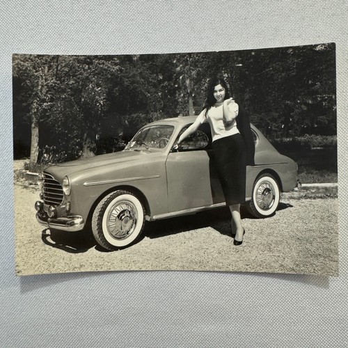 Woman with beautiful - with, car