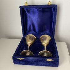Vintage boxed small goblets - boxed,