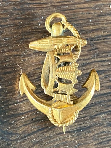 Vintage royal navy anchor - navy, &