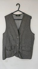 Vintage Mens Orvis Khaki Button Up Vest Waistcoat Large