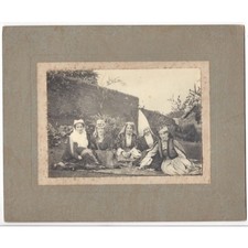 Edwardian Ladies Wearing Fancy Dress - Antique Photograph c1910