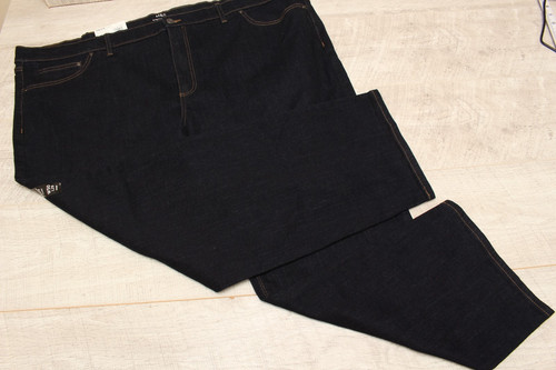 Mens navy blue denim - blue,
