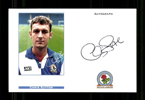 Chris sutton autograph card - chris,