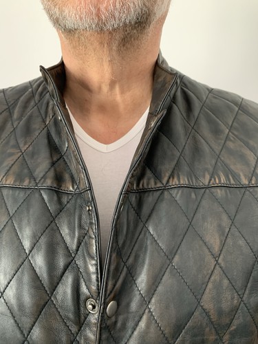 Men quilted leather - men’s,