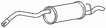 Exfd6143 exhaust rear - exhaust,